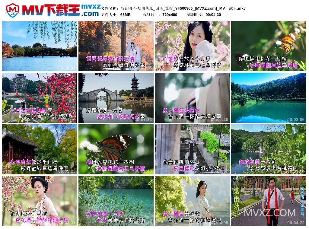 高音敏子-烟雨落红_国语_流行_YF500965
